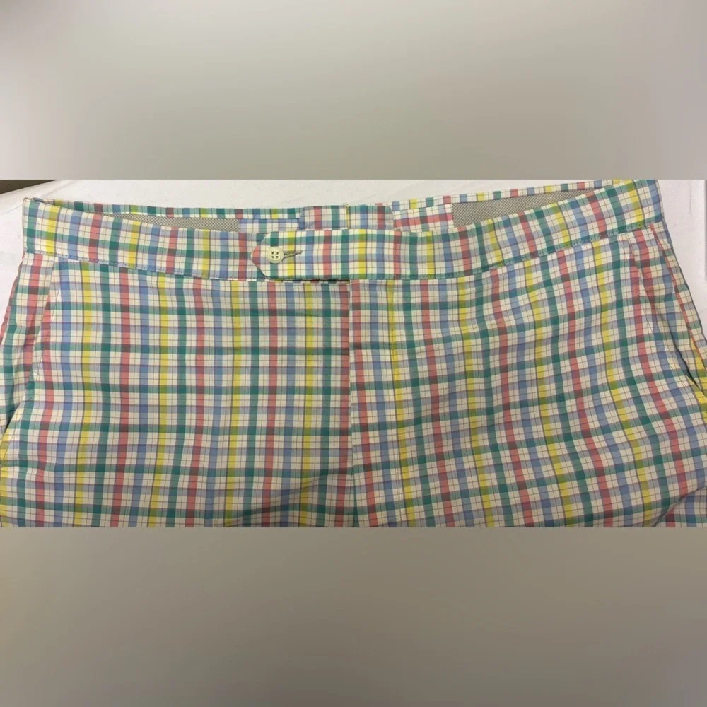 SANSABELT Vintage Golf Pants Pastel Plaid Waist Size 41